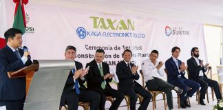 Taxan factory groundbreaking ceremony in San Luis Potosi, Mexico