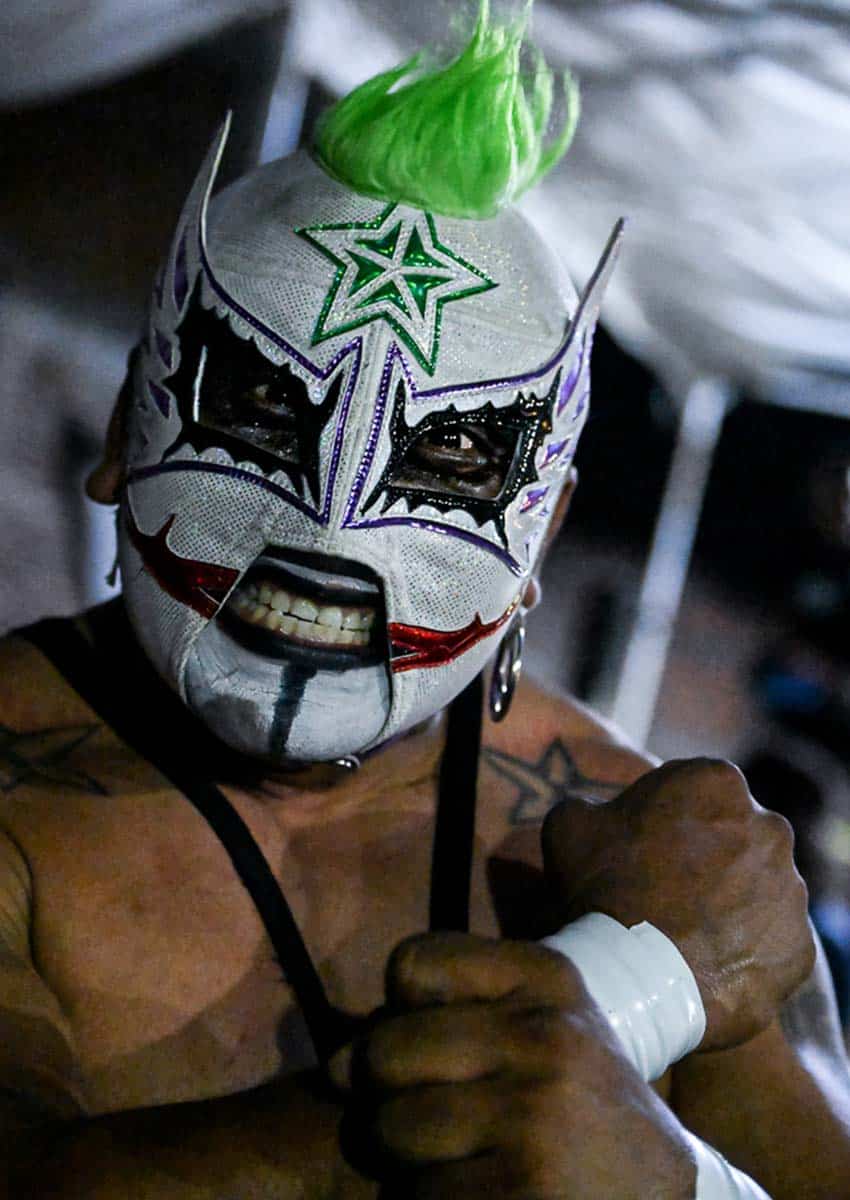 A Mexican wrestler 