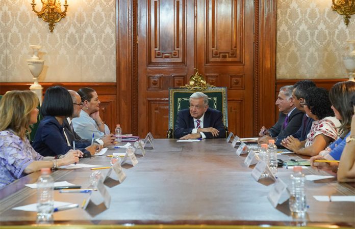 Meeting of President Lopez Obrador and National Electoral Institute of Mexico