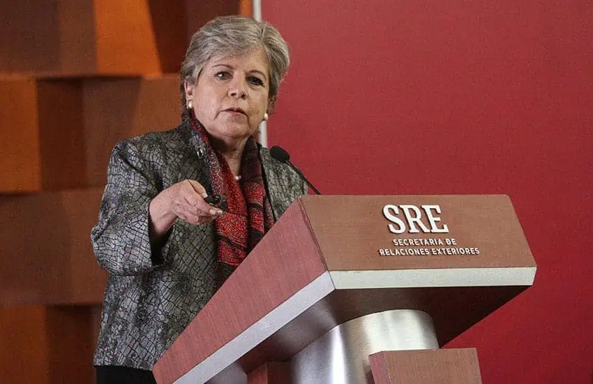 Mexico's foreign minister Alicia Barcena