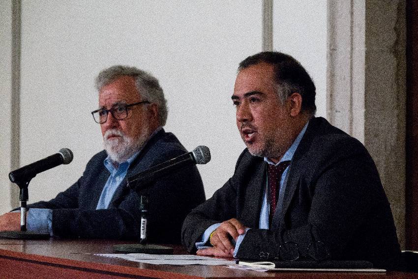 Alejandro Encinas y Omar Gómez Trejo