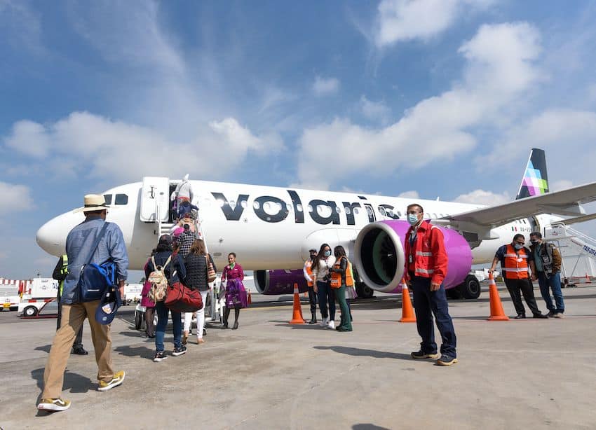 A volaris aircraft in Toluca