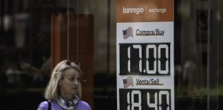 A money exchange in Mexico