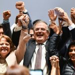 Center: Mexico's Foreign Affairs Minister Marcelo Ebrard