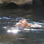 Woman keeps cool in Mexico during June 2023 nationwide heat wave