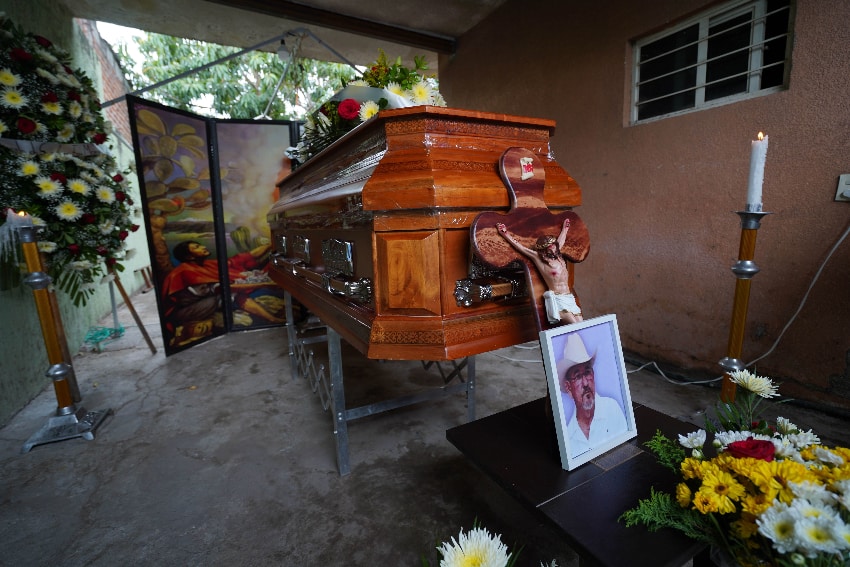 Hipólito Mora's funeral