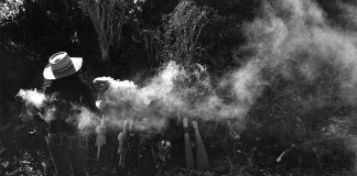 Indigenous woman in Mexico engaging in religious ceremony