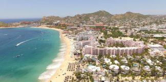 An aerial view of Los Cabos in Mexico