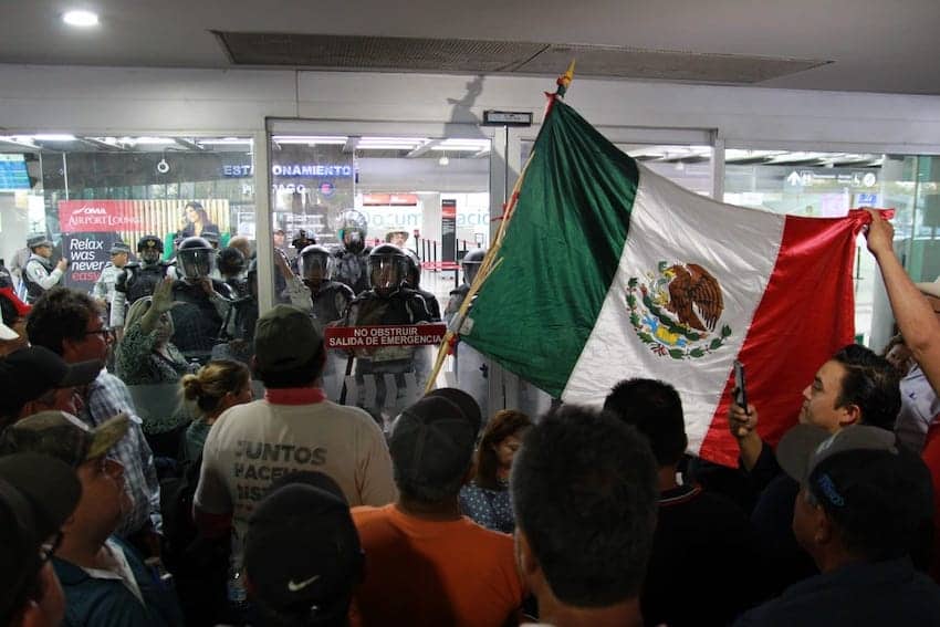 Culiacan airport protest