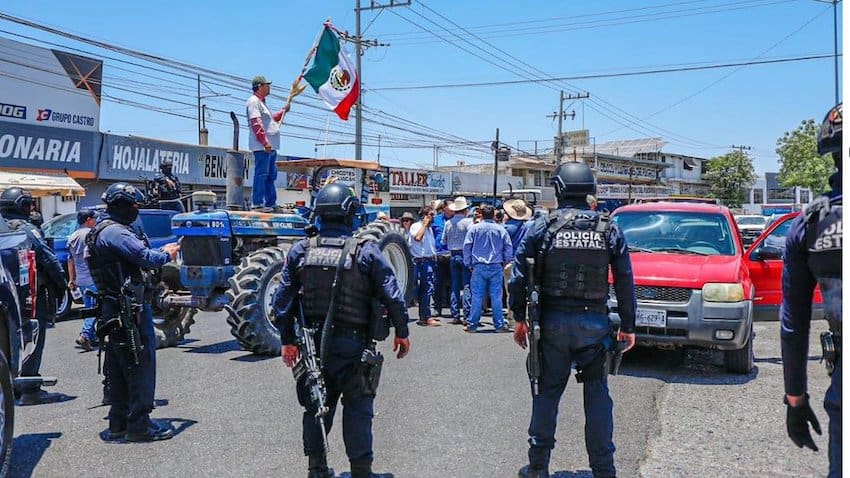 Culiacan grain protest