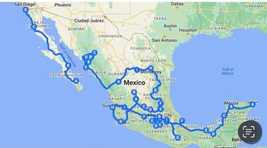 Map of Mexico