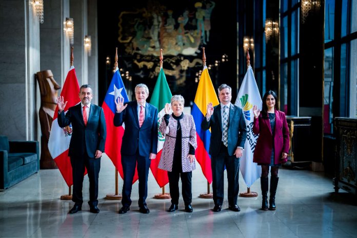 Diplomats from Pacific Alliance countries.