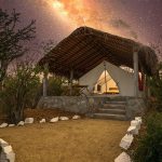 Glamping tent at Rancho Cacachilas.