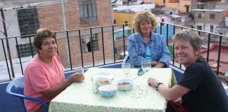 Expat socializing with Mexicans in Guanajuato City, Mexico