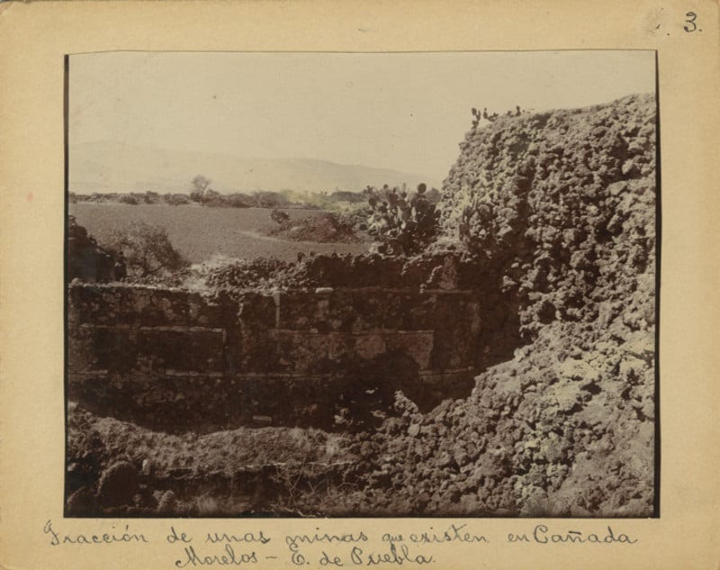 Late 19th century photo of a mine in Puebla