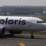 Volaris plane in Mexico City