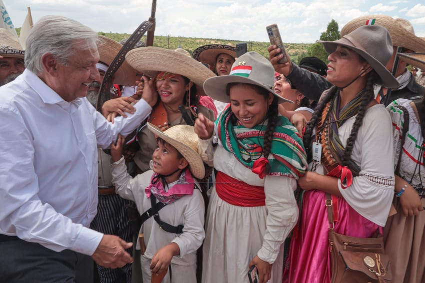 AMLO at the anniversary of Pancho Villa's death