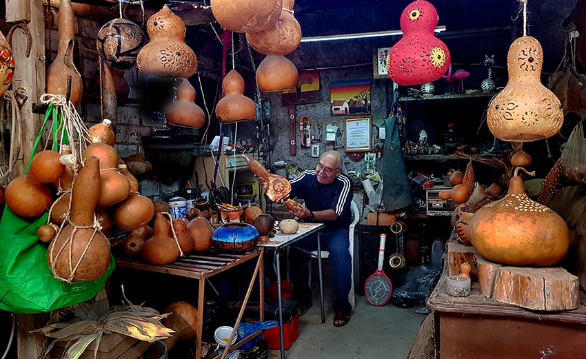 A gourd workshop