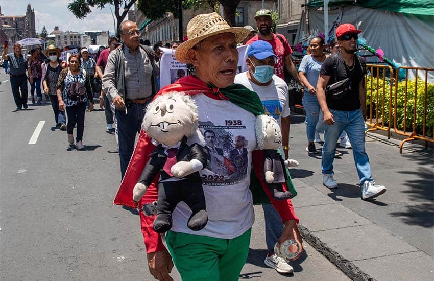 AMLO anniversary rally in Mexico City July 2023