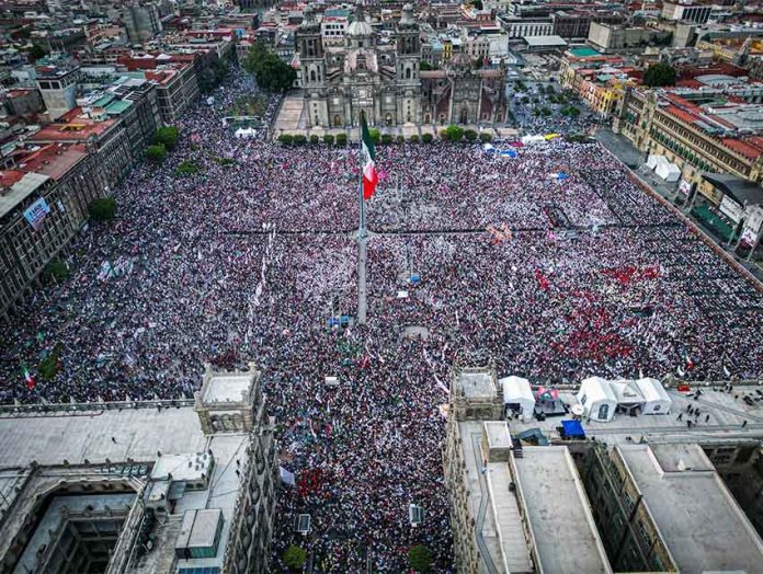 AMLO anniversary rally in Mexico City July 2023