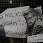 Protests against violence against Mexican journalists