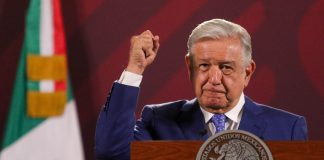 AMLO at the Monday morning press conference