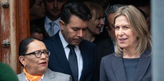 Rosa Icela Rodríguez and Elizabeth Sherwood-Randall