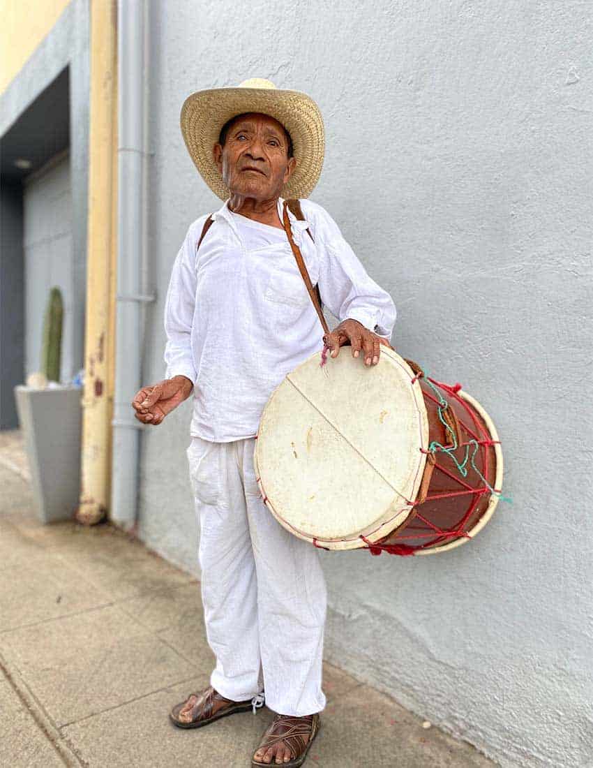 Guelaguetza performer in Oaxaca, Mexico