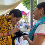 Woman performing at 2023 Guelaguetza