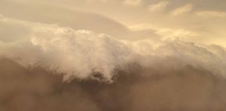 Sandstorm in Sonora Mexico