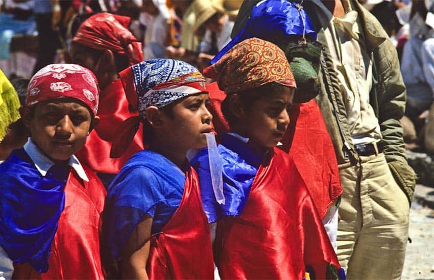 Old photo of Mexican youths