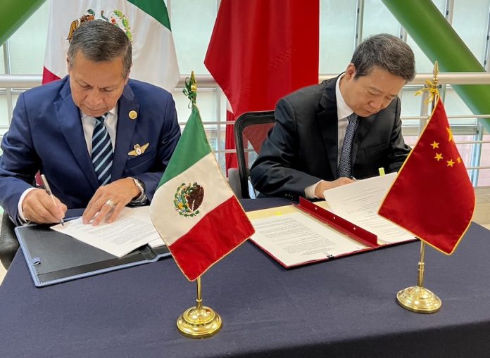 China-Mexico treaty signing