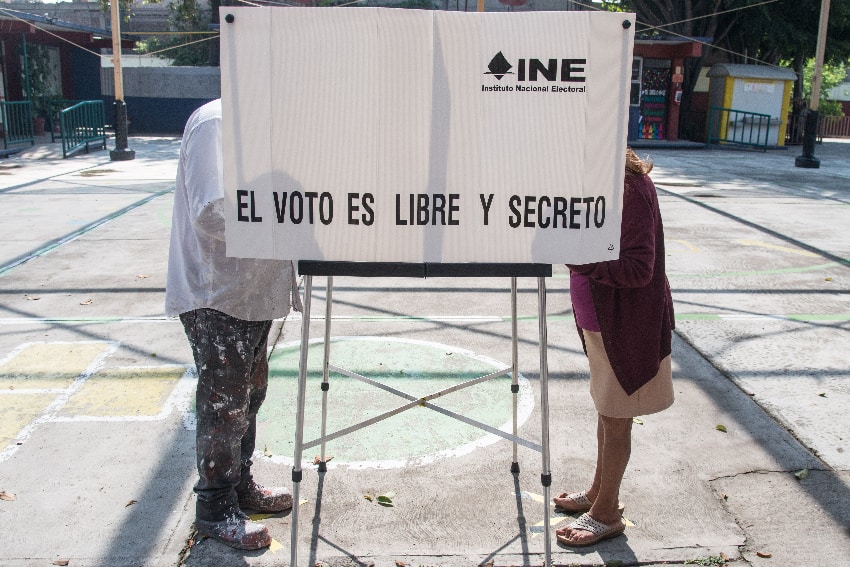 Voters in Mexico City