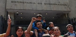 Protesters outside of SEGOB