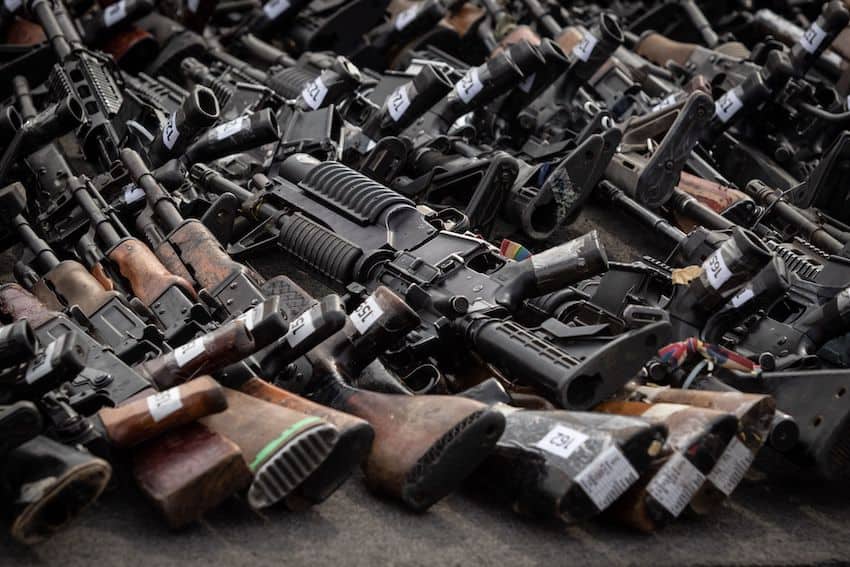 Lower than 5% of unlawful firearms are seized by Mexican authorities
