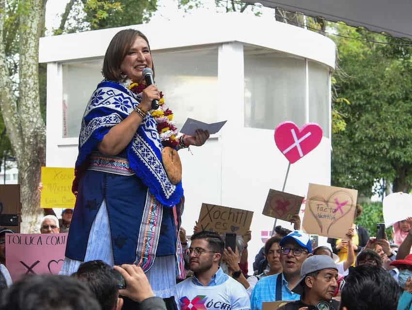 Xóchitl Gálvez in Toluca