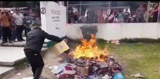 Tzotil book burning in Chiapas