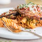 Eggplant parmesan pasta