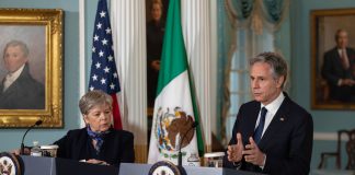 Alicia Bárcena and Antony Blinken