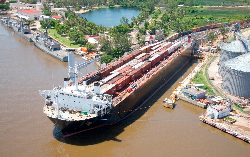 Cargo ship in Coatzacoalcos
