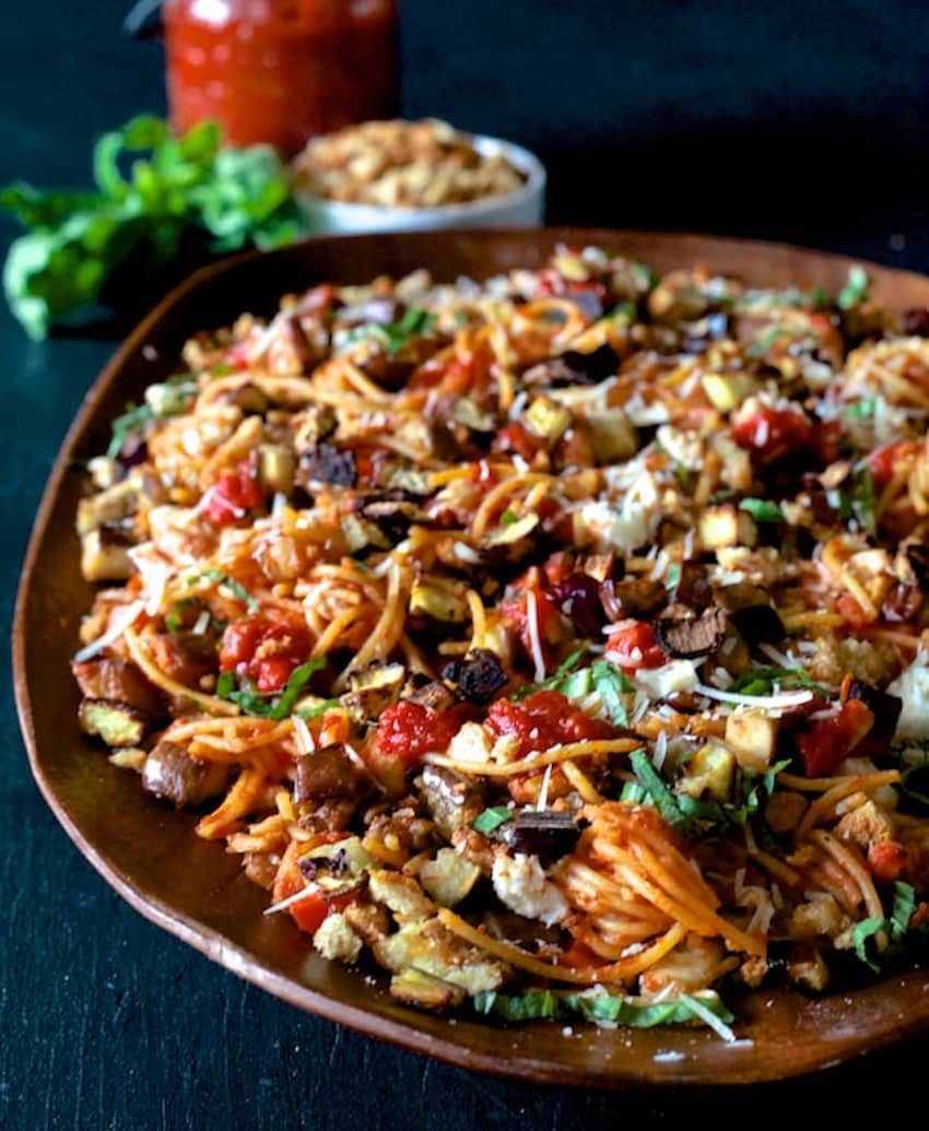 Eggplant Parmesan Pasta