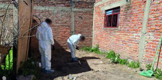 Forensic team at Lagos de Moreno property