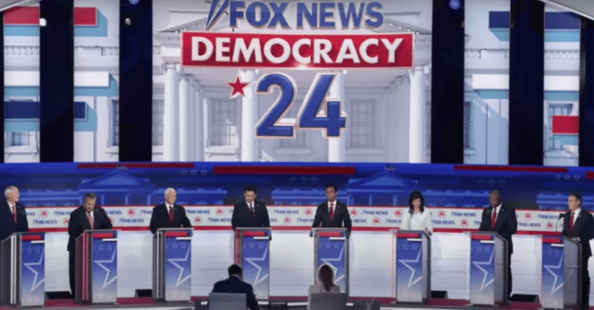 Republican primary debate stage