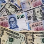 Mexican pesos and US dollars