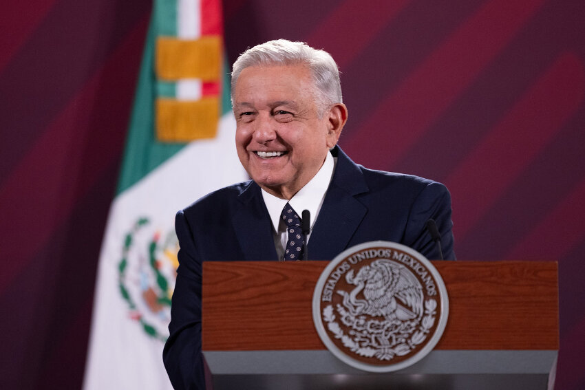 AMLO at the Tuesday morning press conference