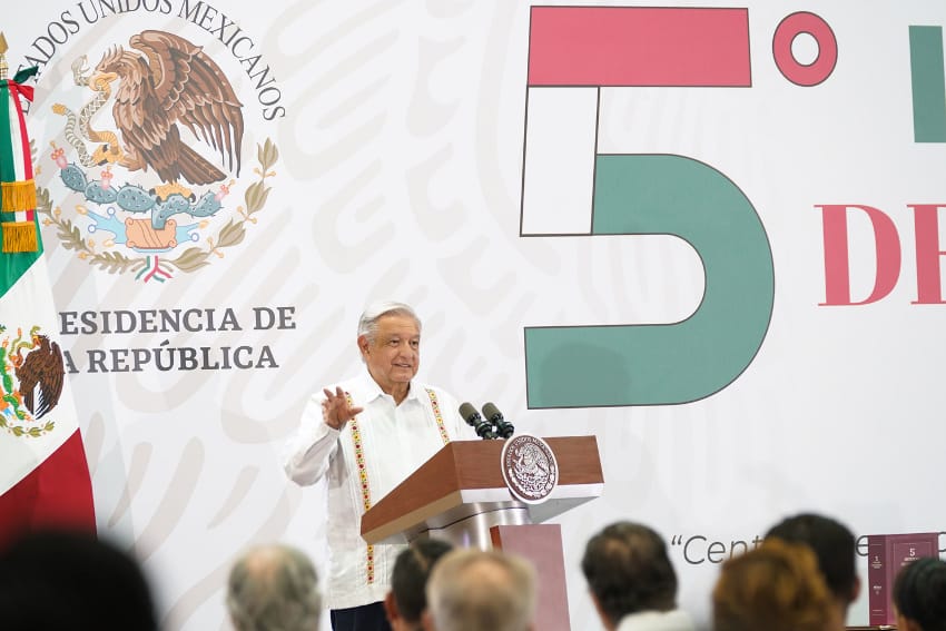 AMLO at fifth annual report