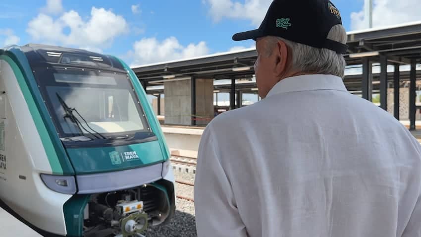 AMLO on supervision tour of Maya Train