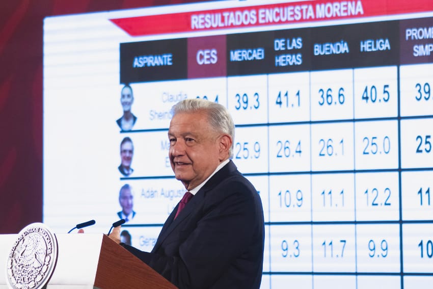 AMLO at the Thursday morning press conference