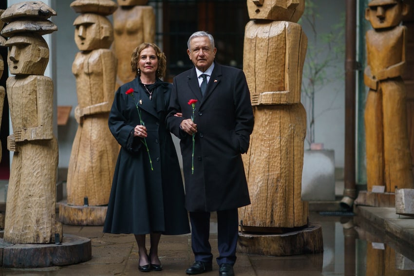 AMLO and his wife Beatriz Gutiérrez