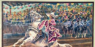 Watercolor of a charro